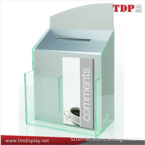 Manufacturer Silver Acrylic Suggestion Box